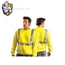 Preço razoável Reflexivo Hi Vis Fr Shirts de manga longa com camiseta reflexiva de trabalho